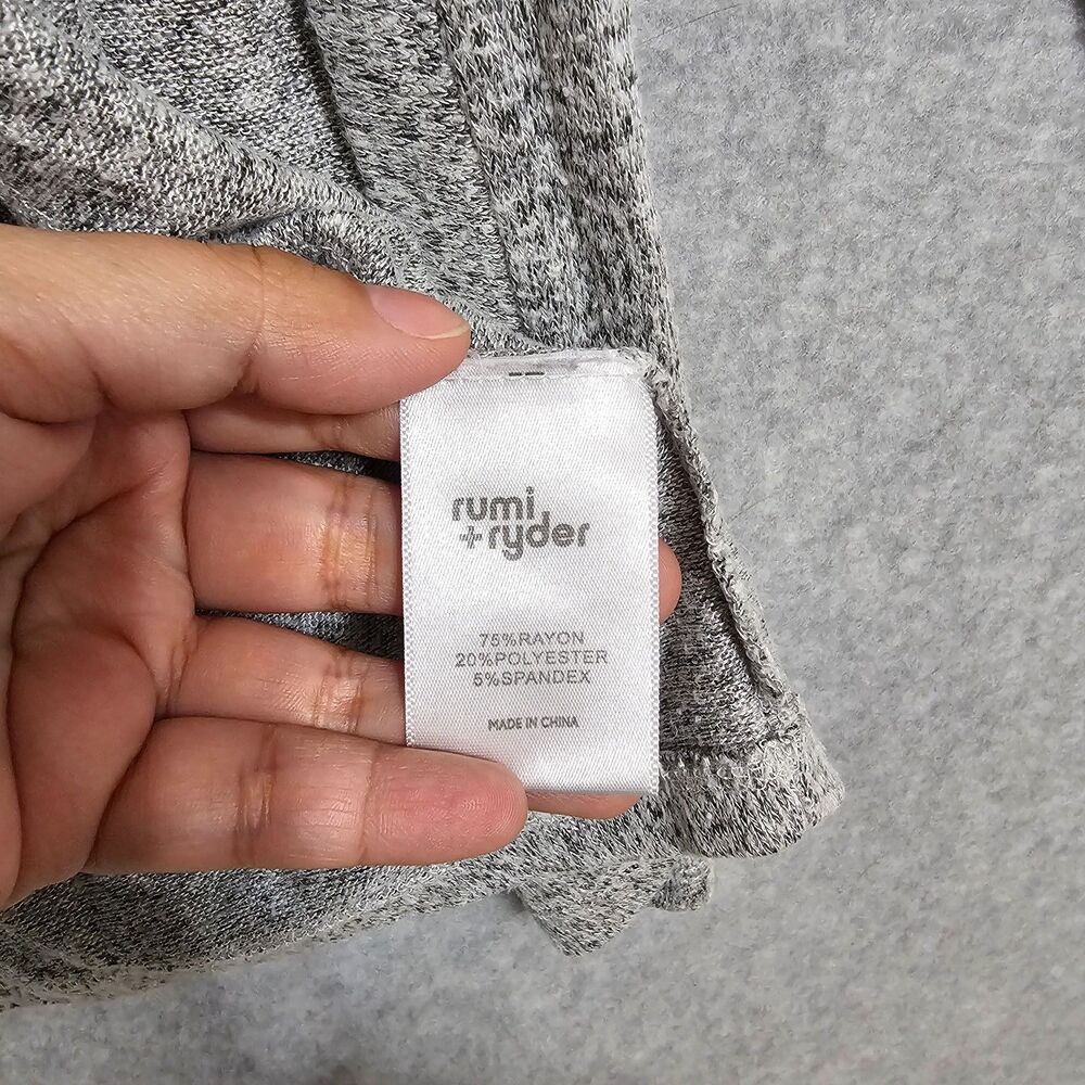 Rumi + Ryder Girls Open Cardigan Size M Light Weight Gray Sweater Pockets - Picture 5 of 8